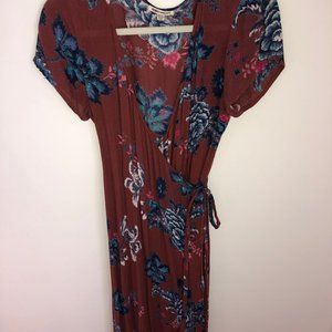 Billabong Wrap Midi Dress - Size Medium